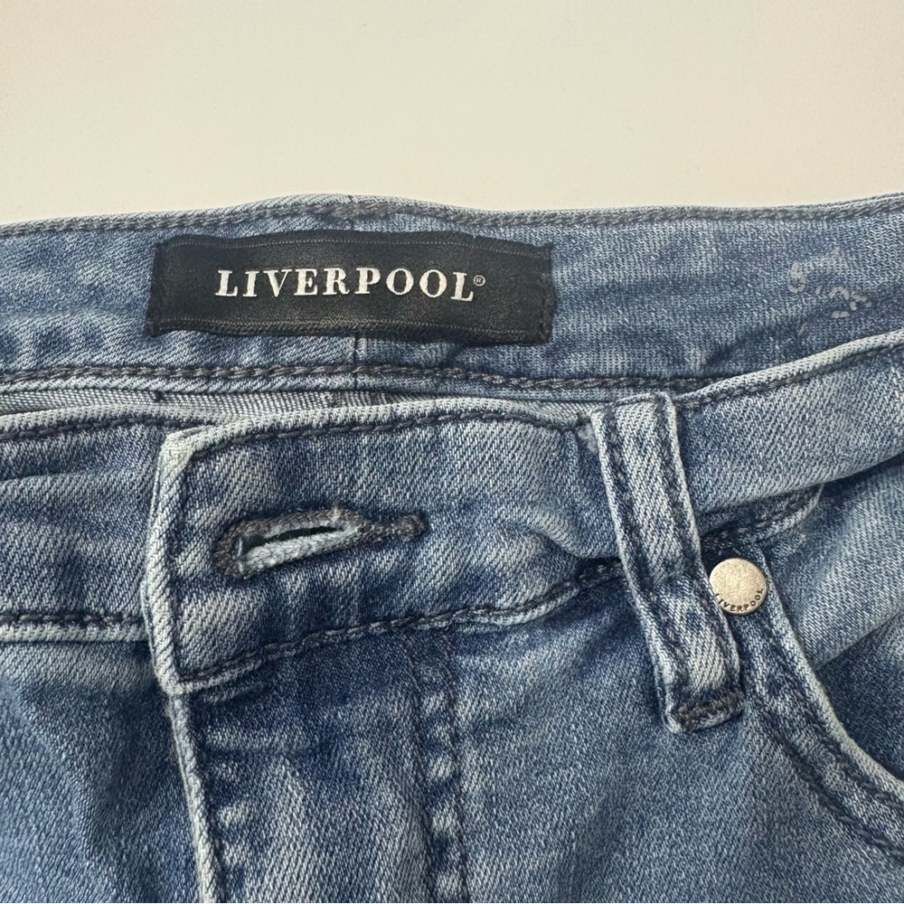 Liverpool Bandana Print Jeans | Paisley Patchwork Denim | Size 6 - Picture 4 of 13